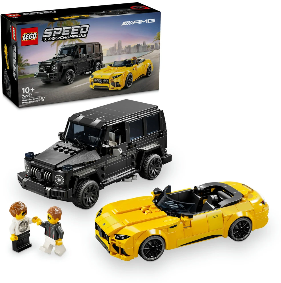LEGO® Speed Champions automobiliai Mercedes-AMG G 63 ir Mercedes-AMG SL 63 76924