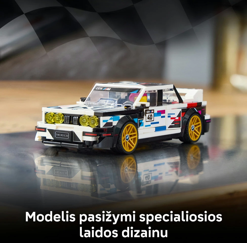 LEGO® Speed Champions BMW M3 (E30) Žaislinis rinkinys 77263