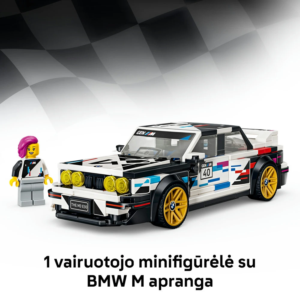 LEGO® Speed Champions BMW M3 (E30) Žaislinis rinkinys 77263