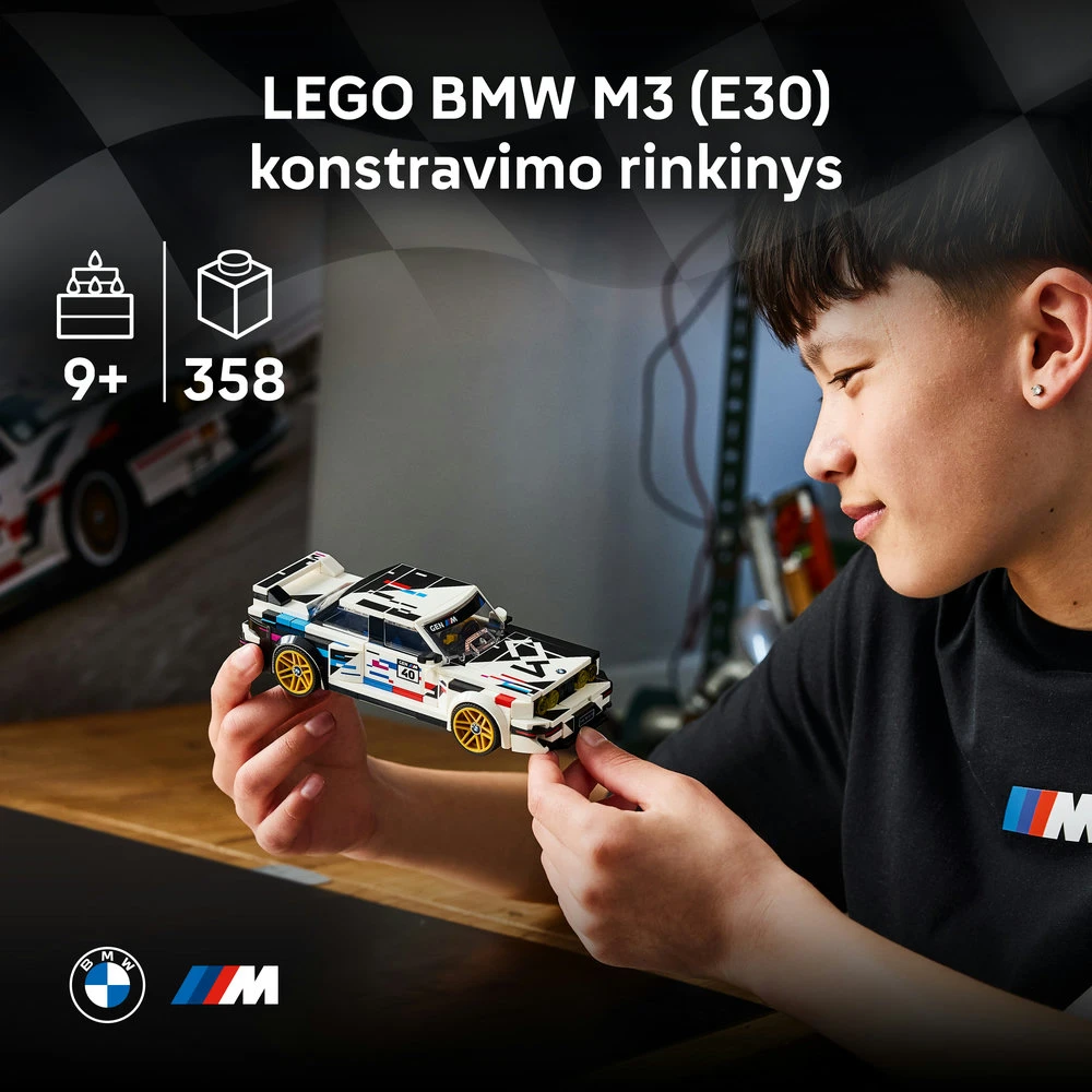 LEGO® Speed Champions BMW M3 (E30) Žaislinis rinkinys 77263