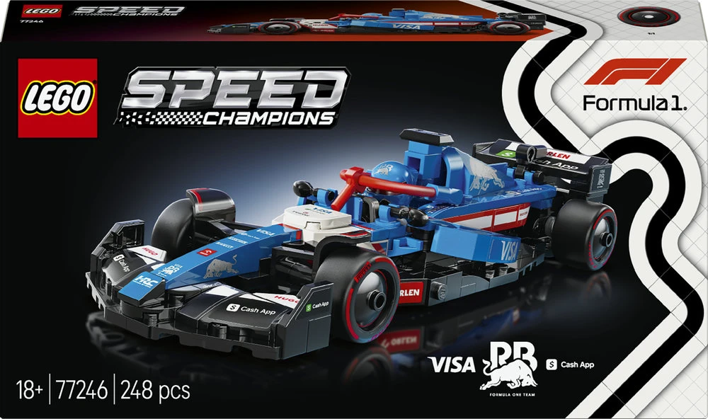 LEGO® Speed Champions F1® lenktyninis automobilis Visa Cash App RB VCARB 01 (77246)
