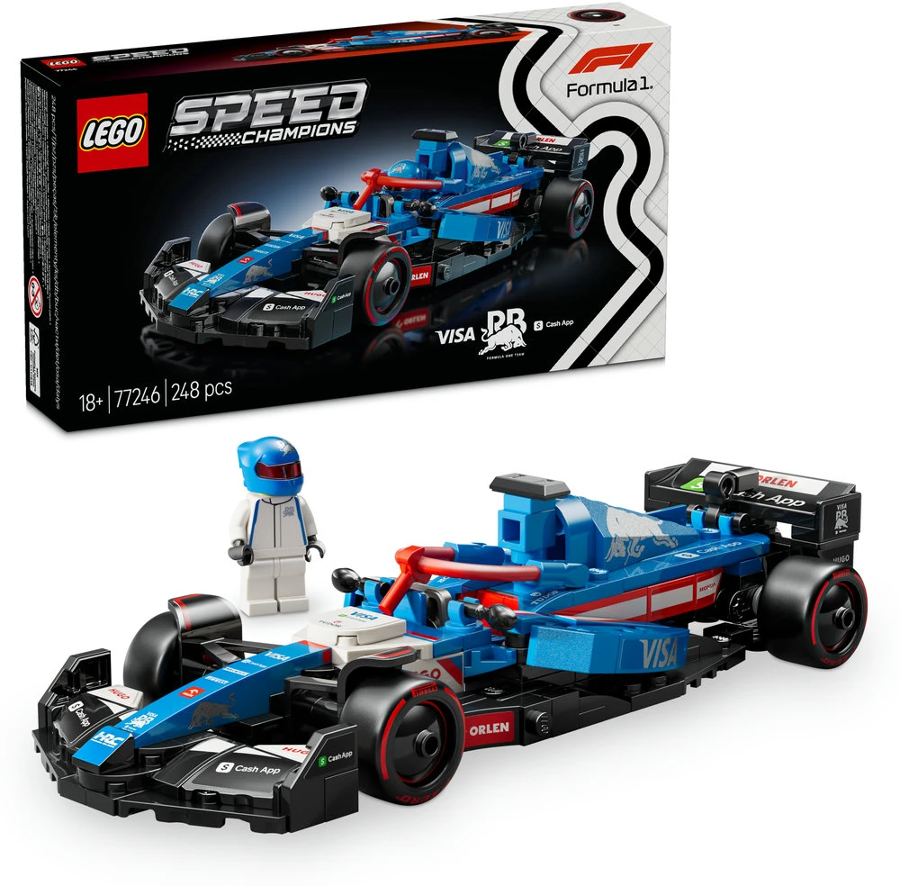 LEGO® Speed Champions F1® lenktyninis automobilis Visa Cash App RB VCARB 01 (77246)