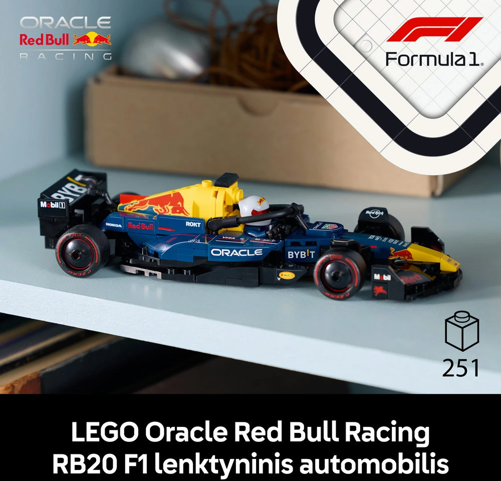 LEGO® Speed Champions F1® lenktyninis automobilis Oracle Red Bull Racing RB20 (77243)