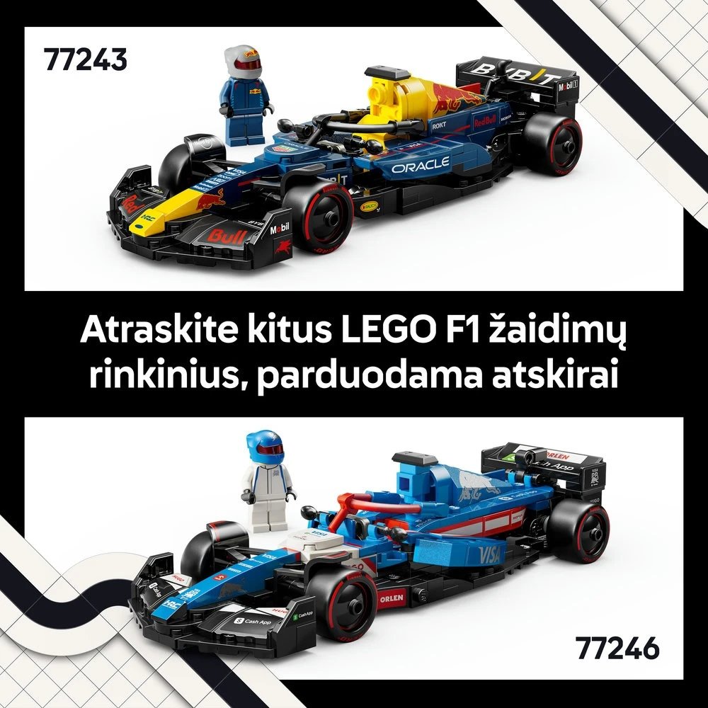 LEGO® Speed Champions F1® lenktyninis automobilis Oracle Red Bull Racing RB20 (77243)