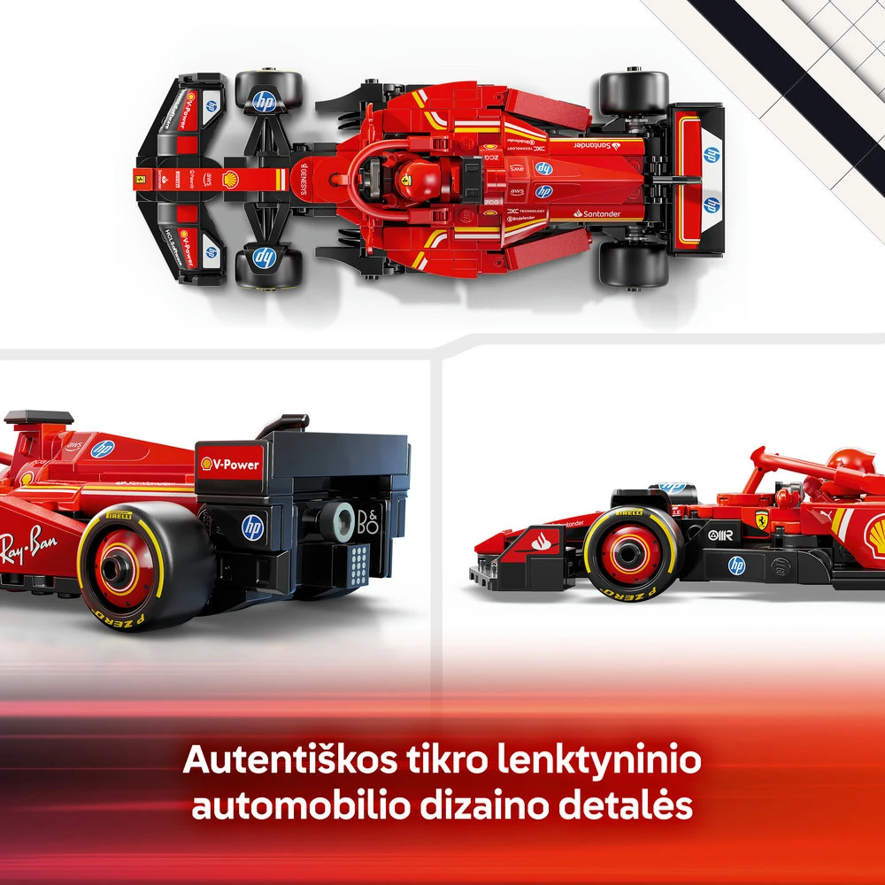 LEGO® Speed Champions F1® lenktyninis automobilis Ferrari SF-24 (77242)