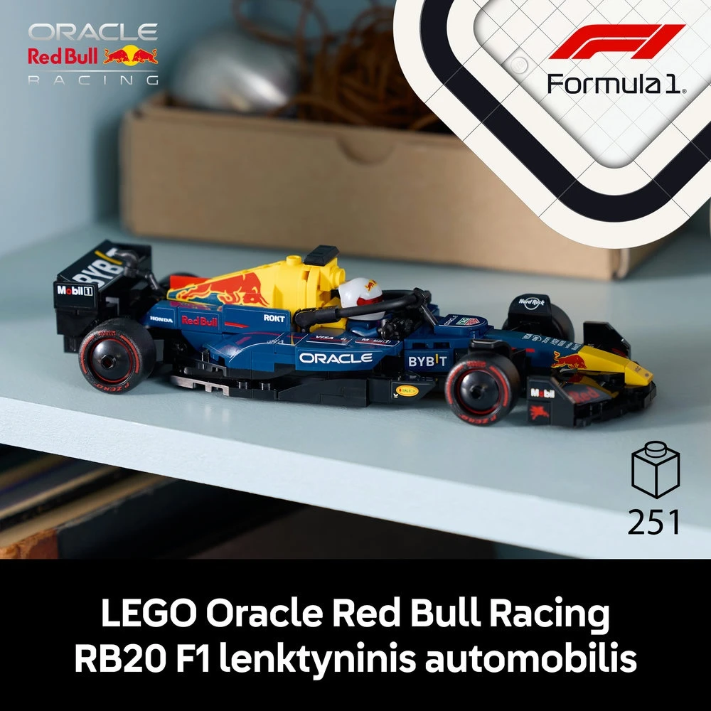 LEGO® Speed Champions F1® lenktyninis automobilis Oracle Red Bull Racing RB20 (77243)
