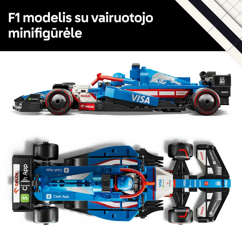 LEGO® Speed Champions F1® lenktyninis automobilis Visa Cash App RB VCARB 01 (77246)