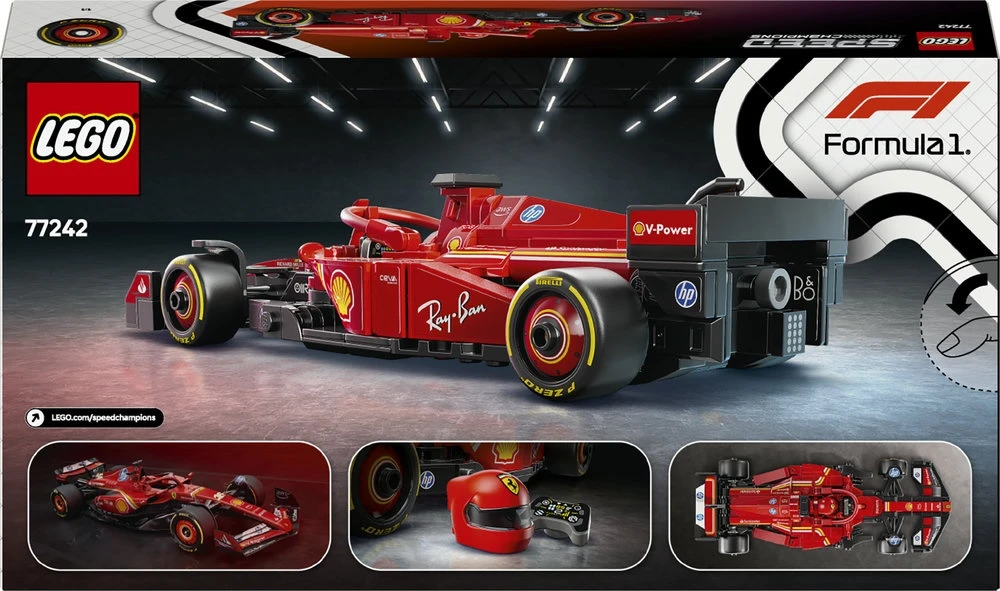 LEGO® Speed Champions F1® lenktyninis automobilis Ferrari SF-24 (77242)