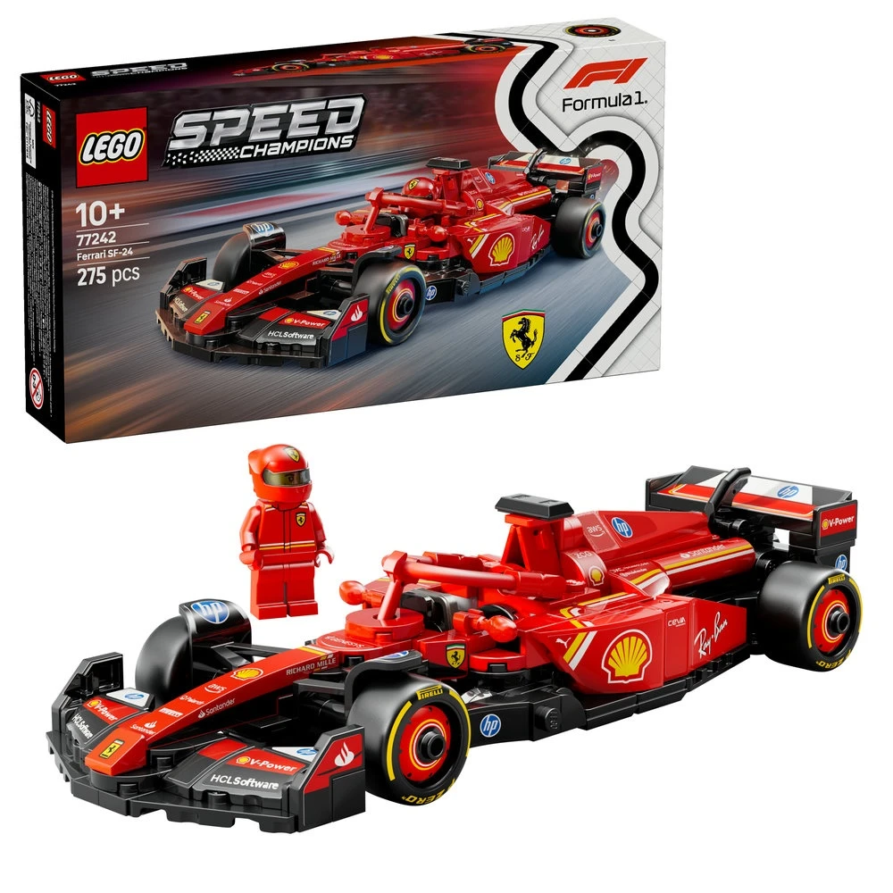 LEGO® Speed Champions F1® lenktyninis automobilis Ferrari SF-24 (77242)