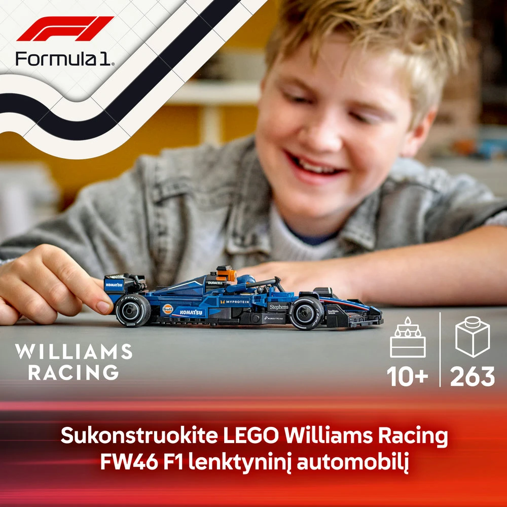 LEGO® Speed Champions F1® lenktyninis automobilis Williams Racing FW46 (77249)