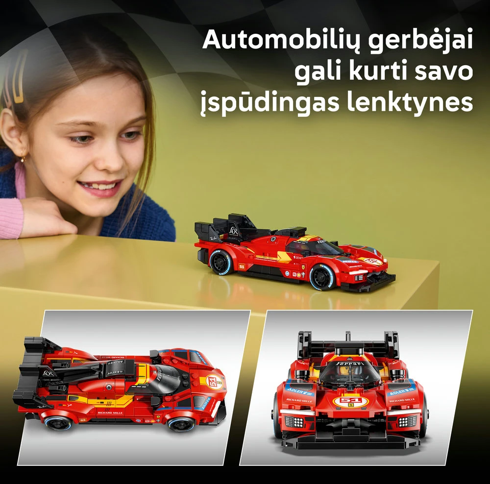 LEGO® Speed Champions Ferrari 499P „Ferrari“ suvenyras 77261