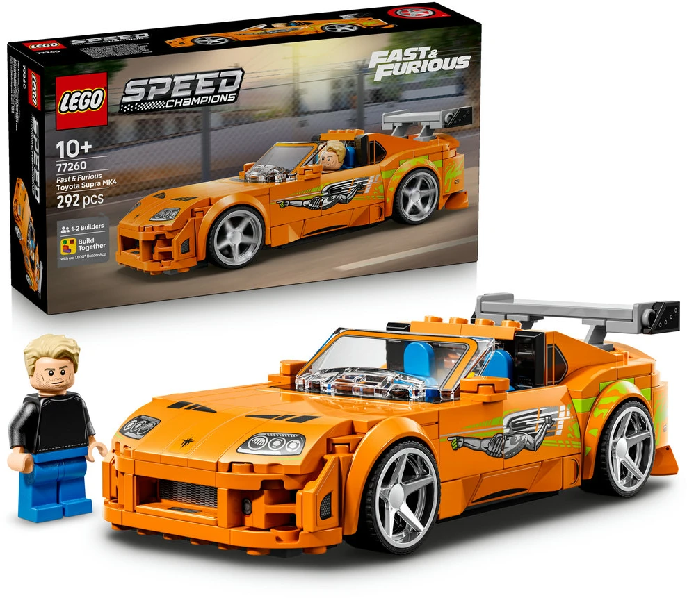 LEGO® Speed Champions Greiti ir įsiutę Toyota Supra MK4 77260