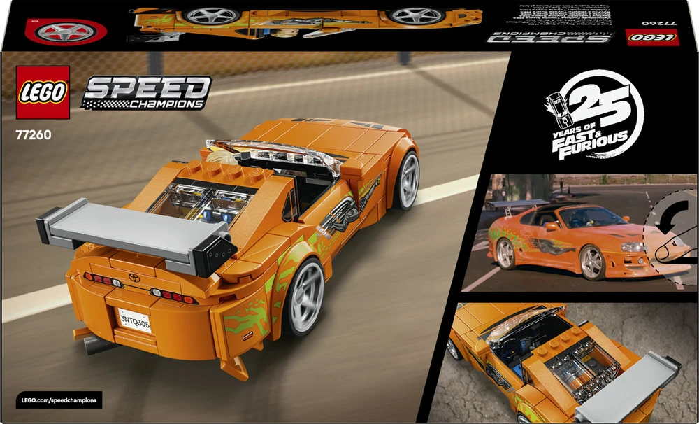 LEGO® Speed Champions Greiti ir įsiutę Toyota Supra MK4 77260