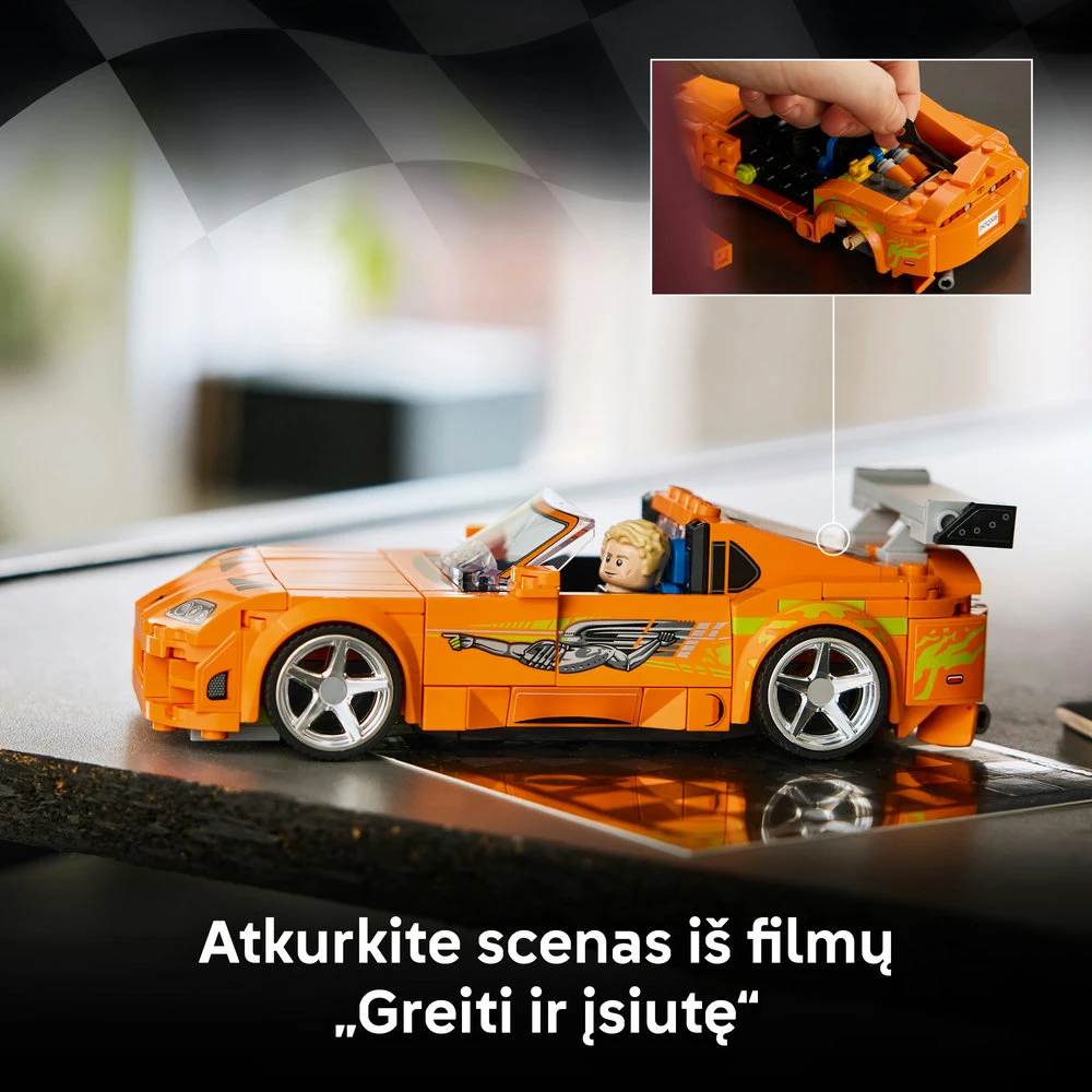 LEGO® Speed Champions Greiti ir įsiutę Toyota Supra MK4 77260
