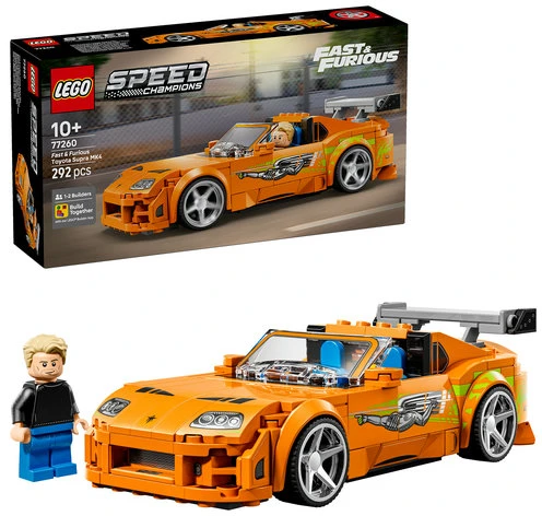 LEGO® Speed Champions Greiti ir įsiutę Toyota Supra MK4 77260