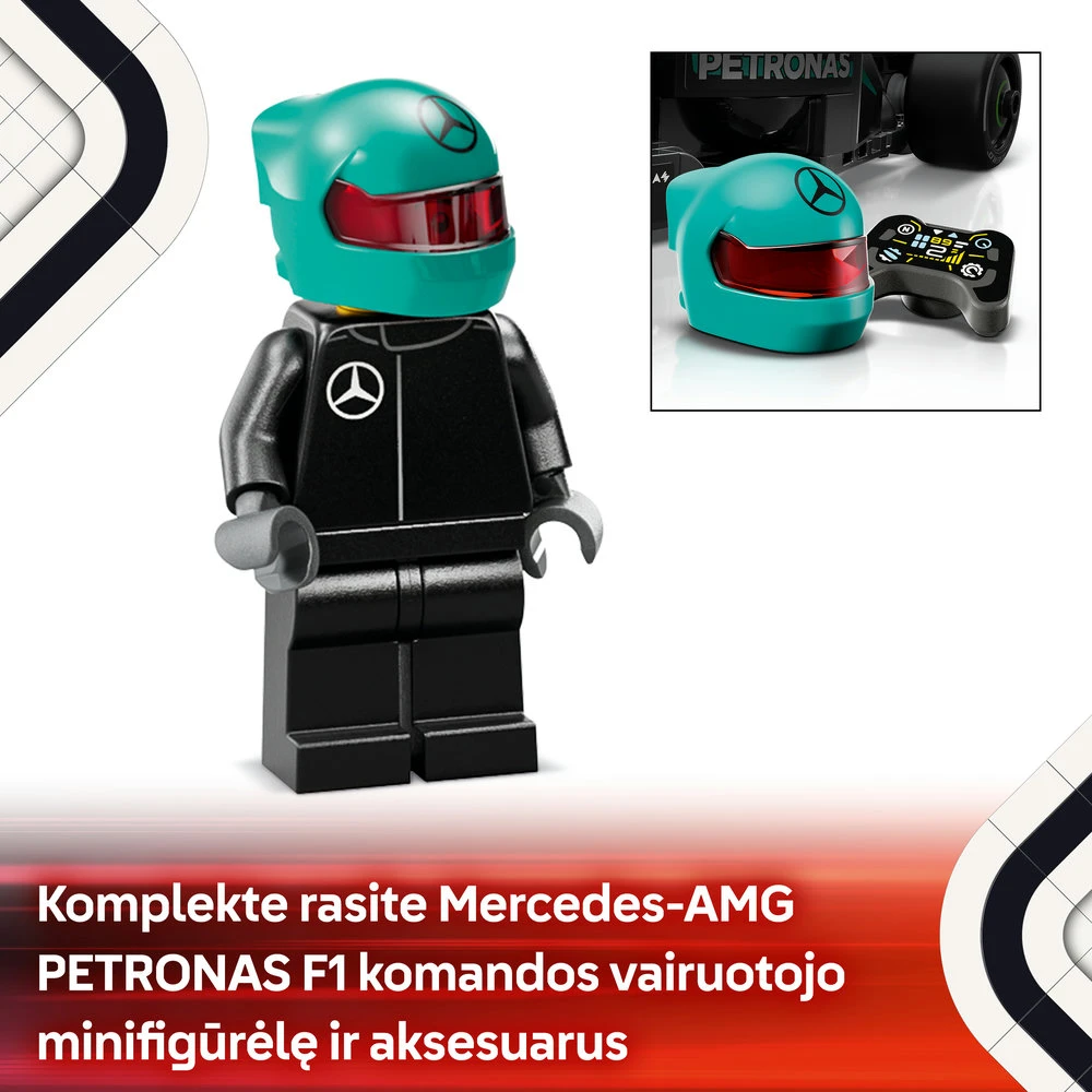 LEGO® Speed Champions Lenktyninis automobilis Mercedes-AMG F1® W15 (77244)