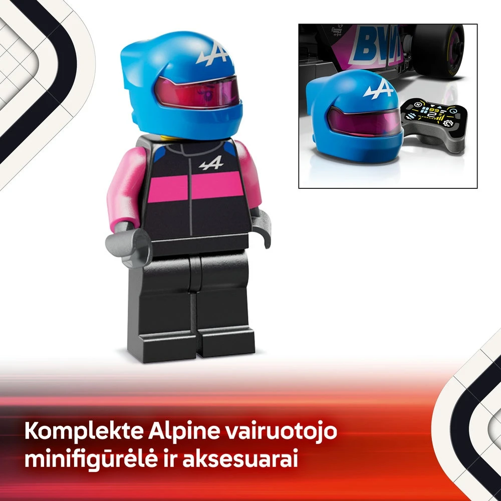 LEGO® Speed Champions Lenktyninis automobilis BWT Alpine F1® Team A524 (77248)