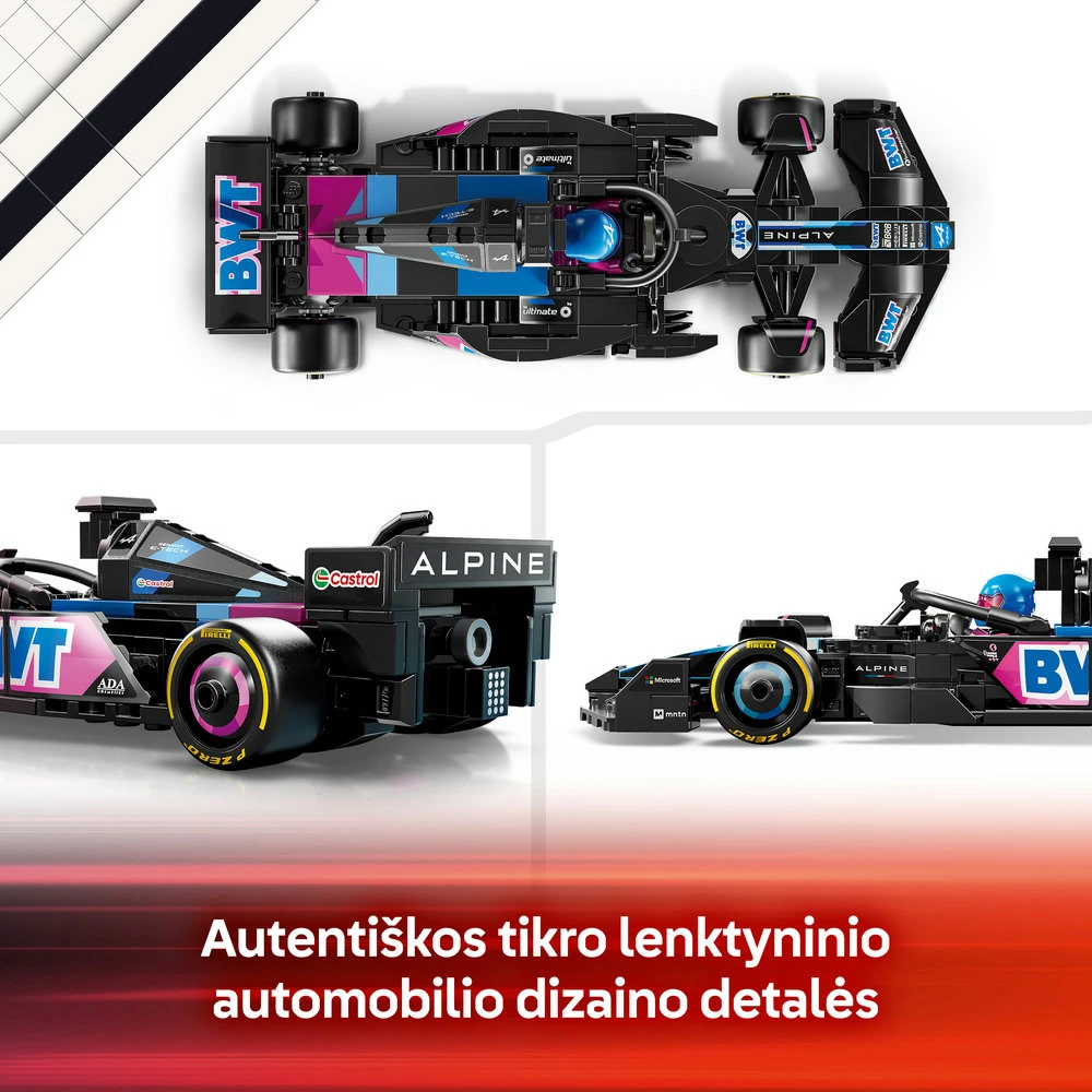 LEGO® Speed Champions Lenktyninis automobilis BWT Alpine F1® Team A524 (77248)