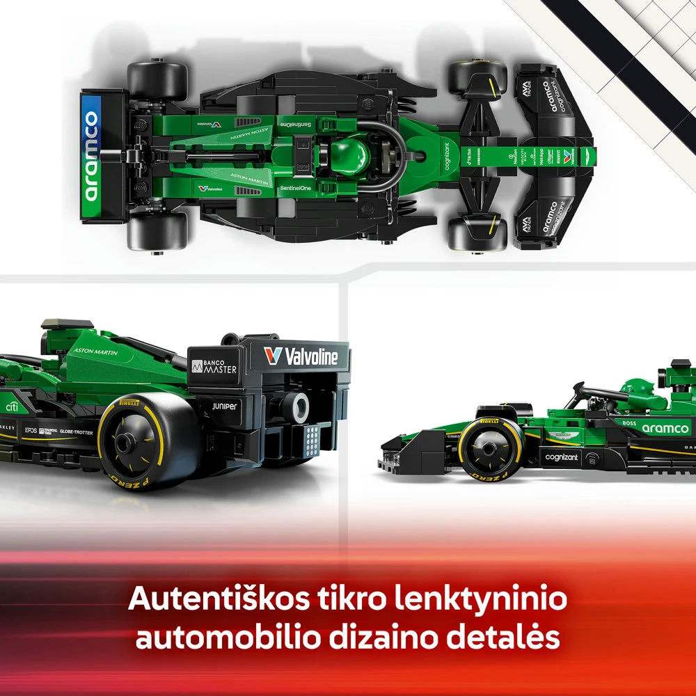 LEGO® Speed Champions Lenktyninis automobilis Aston Martin Aramco F1® AMR24 (77245)
