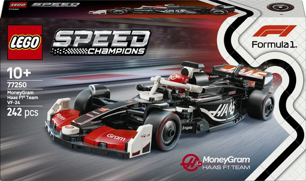 LEGO® Speed Champions Lenktyninis automobilis MoneyGram Haas F1® Team VF-24 (77250)