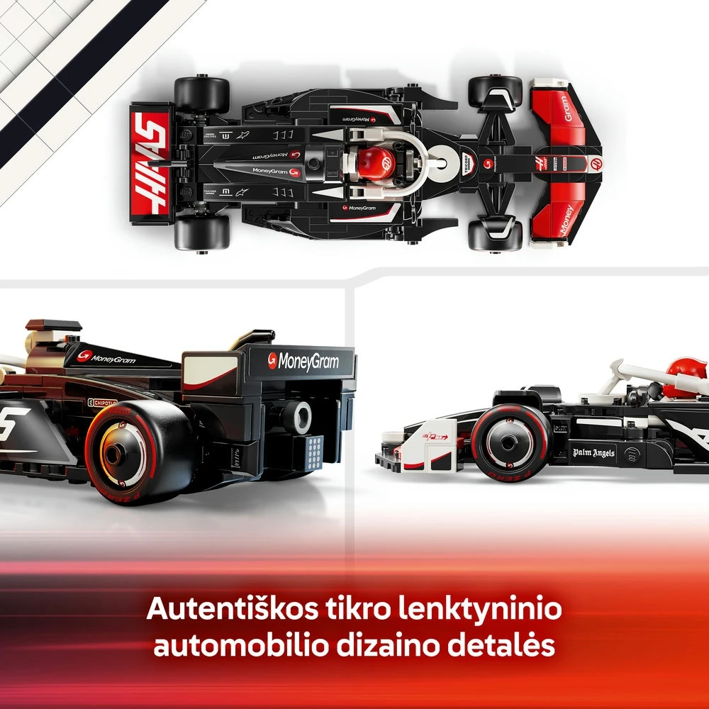 LEGO® Speed Champions Lenktyninis automobilis MoneyGram Haas F1® Team VF-24 (77250)