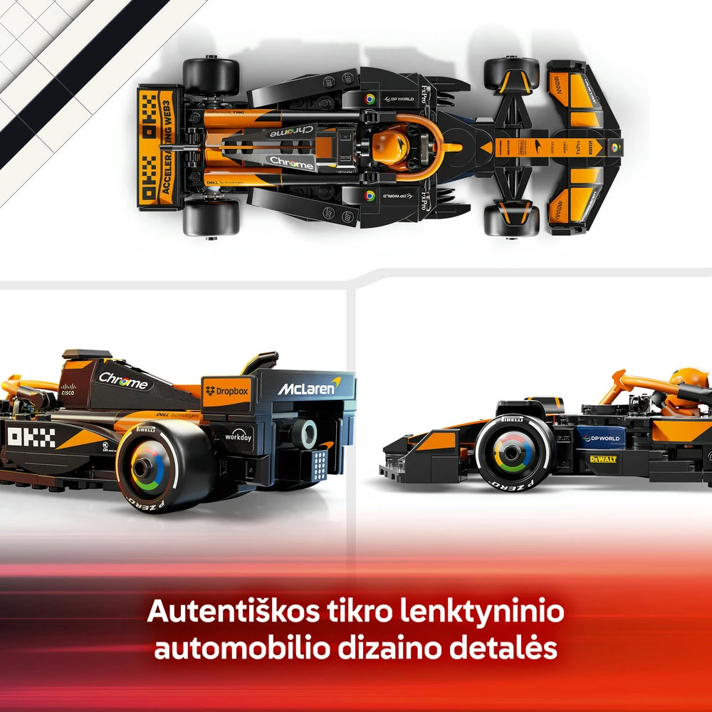LEGO® Speed Champions Lenktyninis automobilis McLaren F1® Team MCL38 (77251)