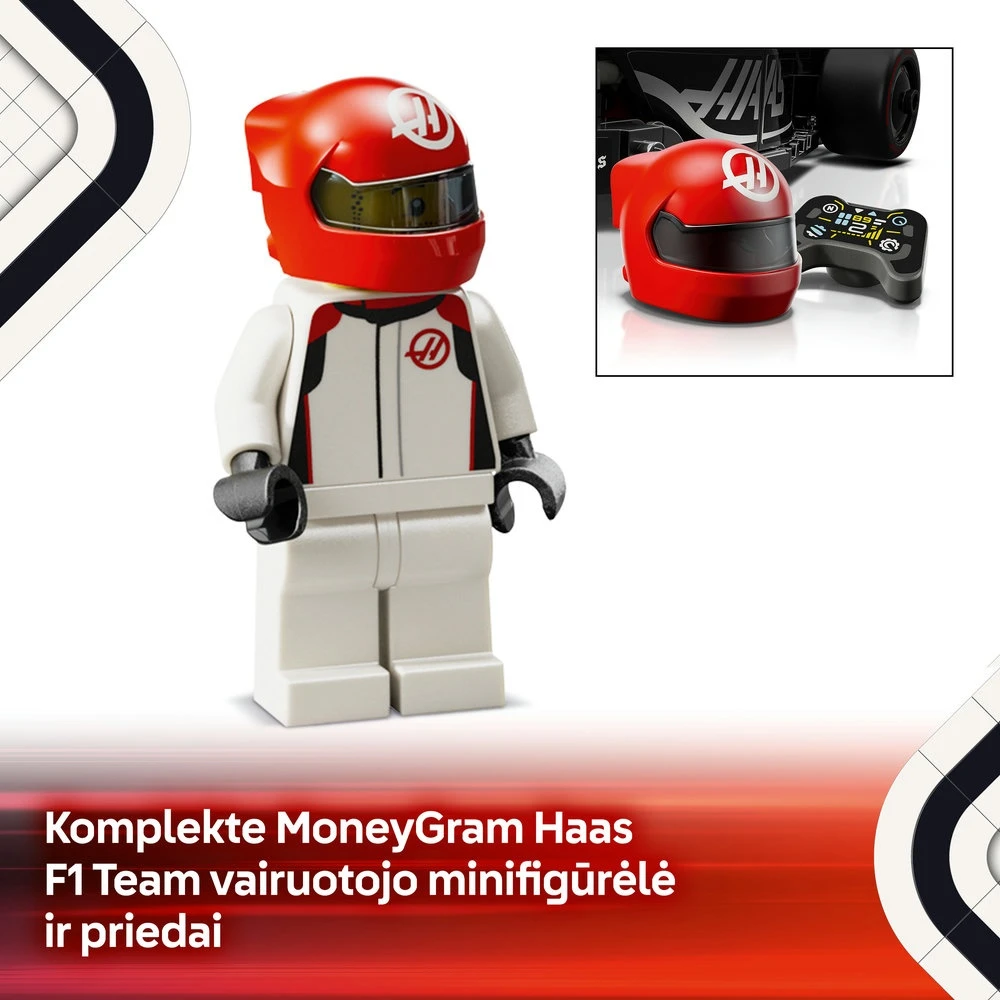 LEGO® Speed Champions Lenktyninis automobilis MoneyGram Haas F1® Team VF-24 (77250)