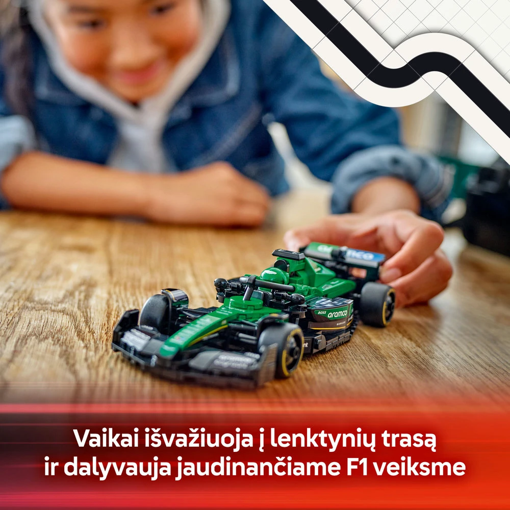LEGO® Speed Champions Lenktyninis automobilis Aston Martin Aramco F1® AMR24 (77245)