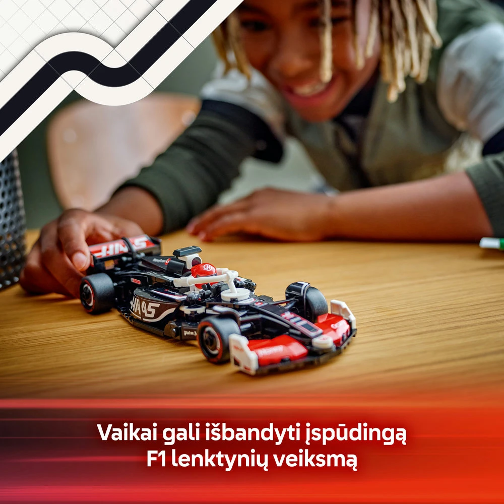 LEGO® Speed Champions Lenktyninis automobilis MoneyGram Haas F1® Team VF-24 (77250)