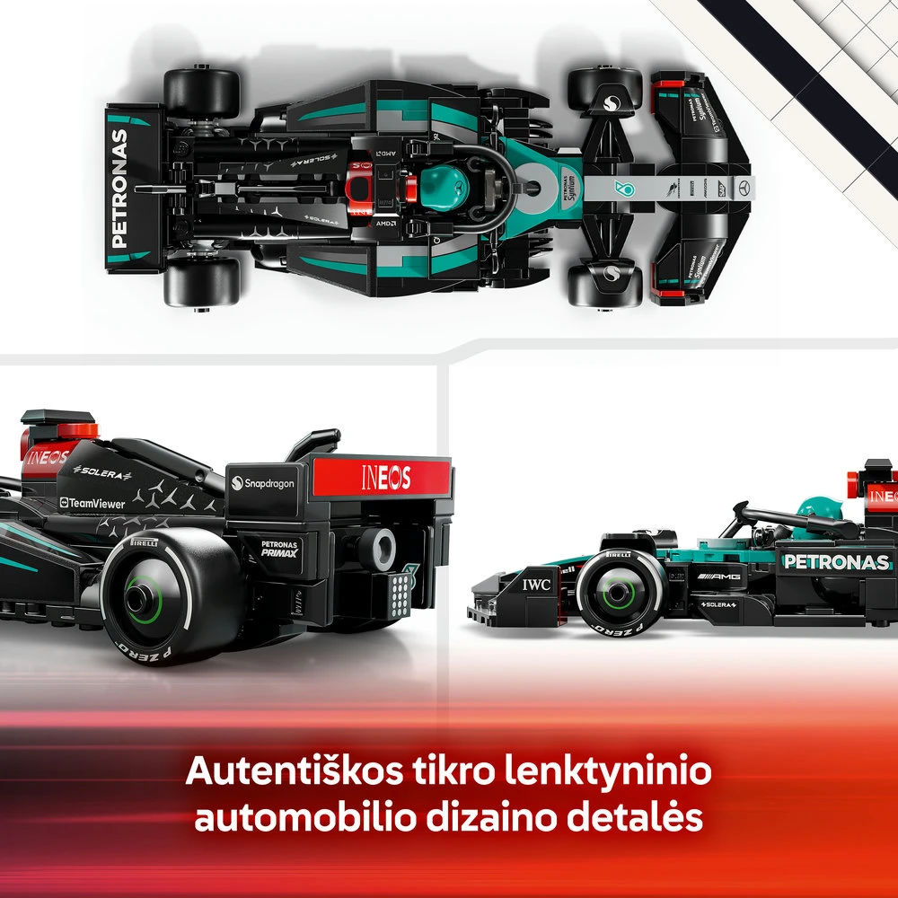 LEGO® Speed Champions Lenktyninis automobilis Mercedes-AMG F1® W15 (77244)