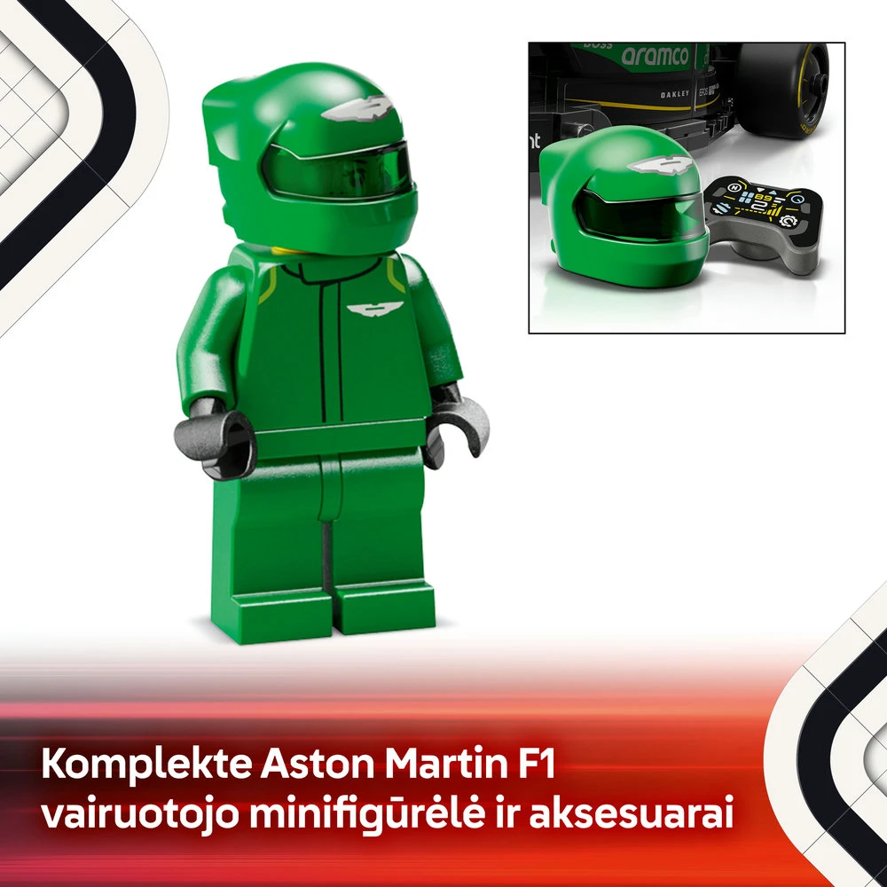 LEGO® Speed Champions Lenktyninis automobilis Aston Martin Aramco F1® AMR24 (77245)