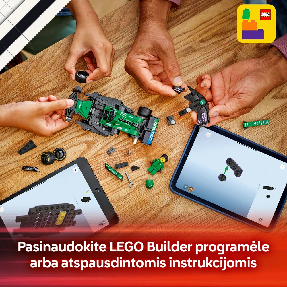 LEGO® Speed Champions Lenktyninis automobilis Aston Martin Aramco F1® AMR24 (77245)