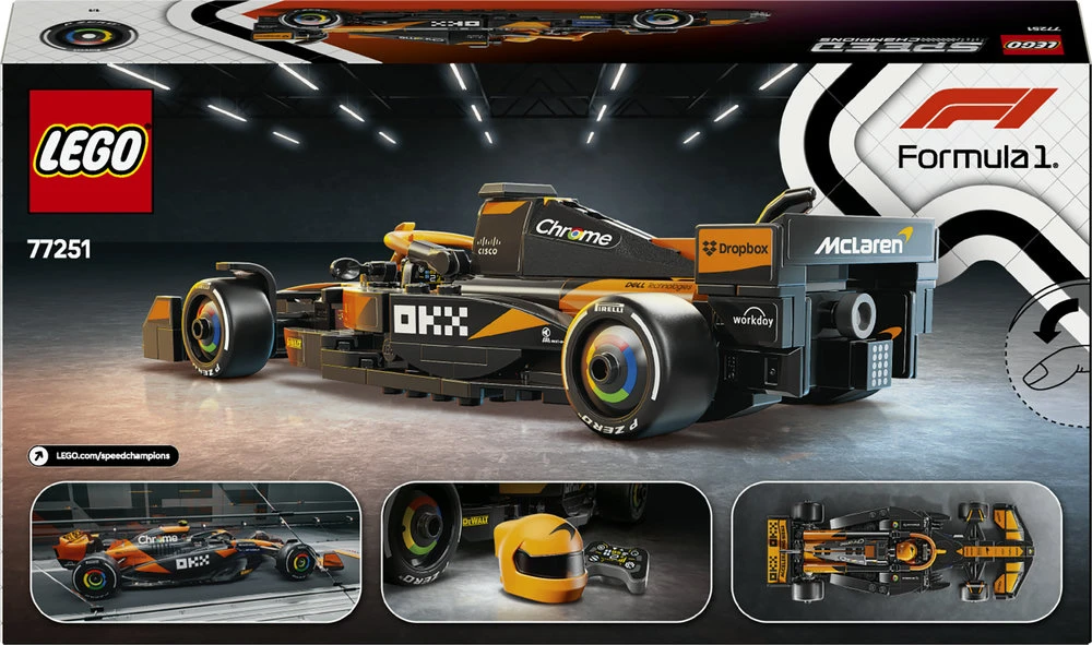 LEGO® Speed Champions Lenktyninis automobilis McLaren F1® Team MCL38 (77251)