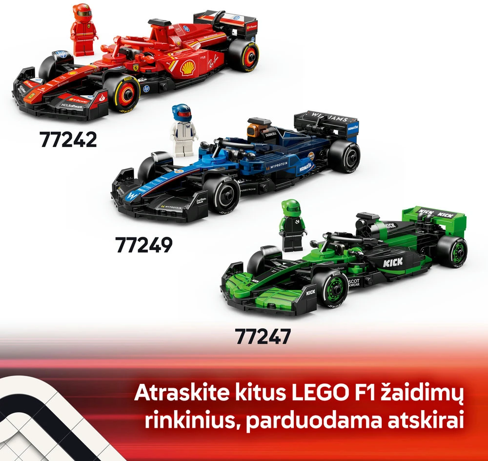 LEGO® Speed Champions Lenktyninis automobilis Aston Martin Aramco F1® AMR24 (77245)