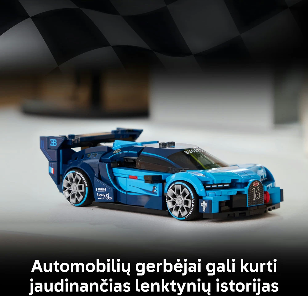 LEGO® Speed Champions Sportinis hiperautomobilis Bugatti Vision GT 77253