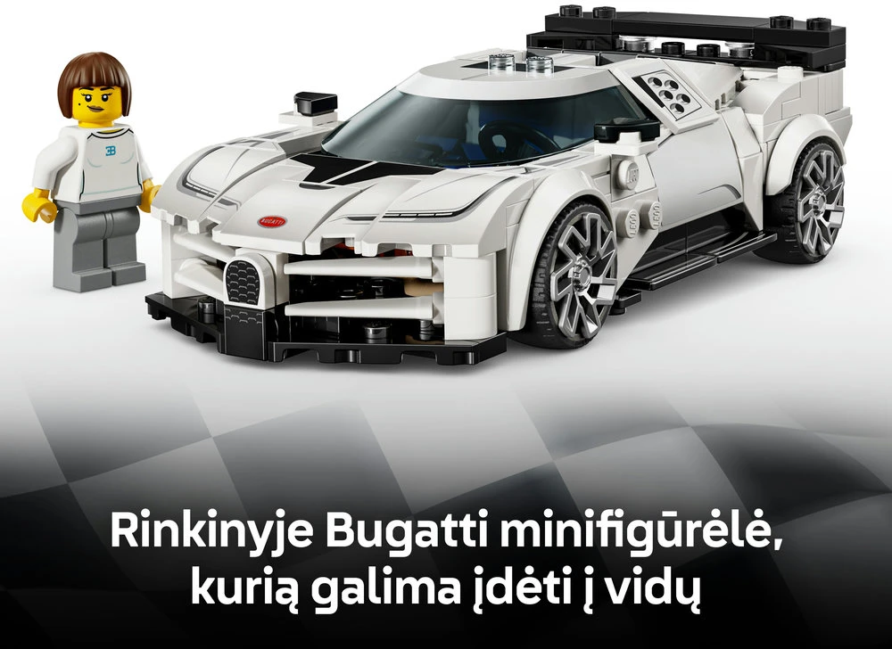 LEGO® Speed Champions Sportinis hiperautomobilis Bugatti Centodieci (77240)