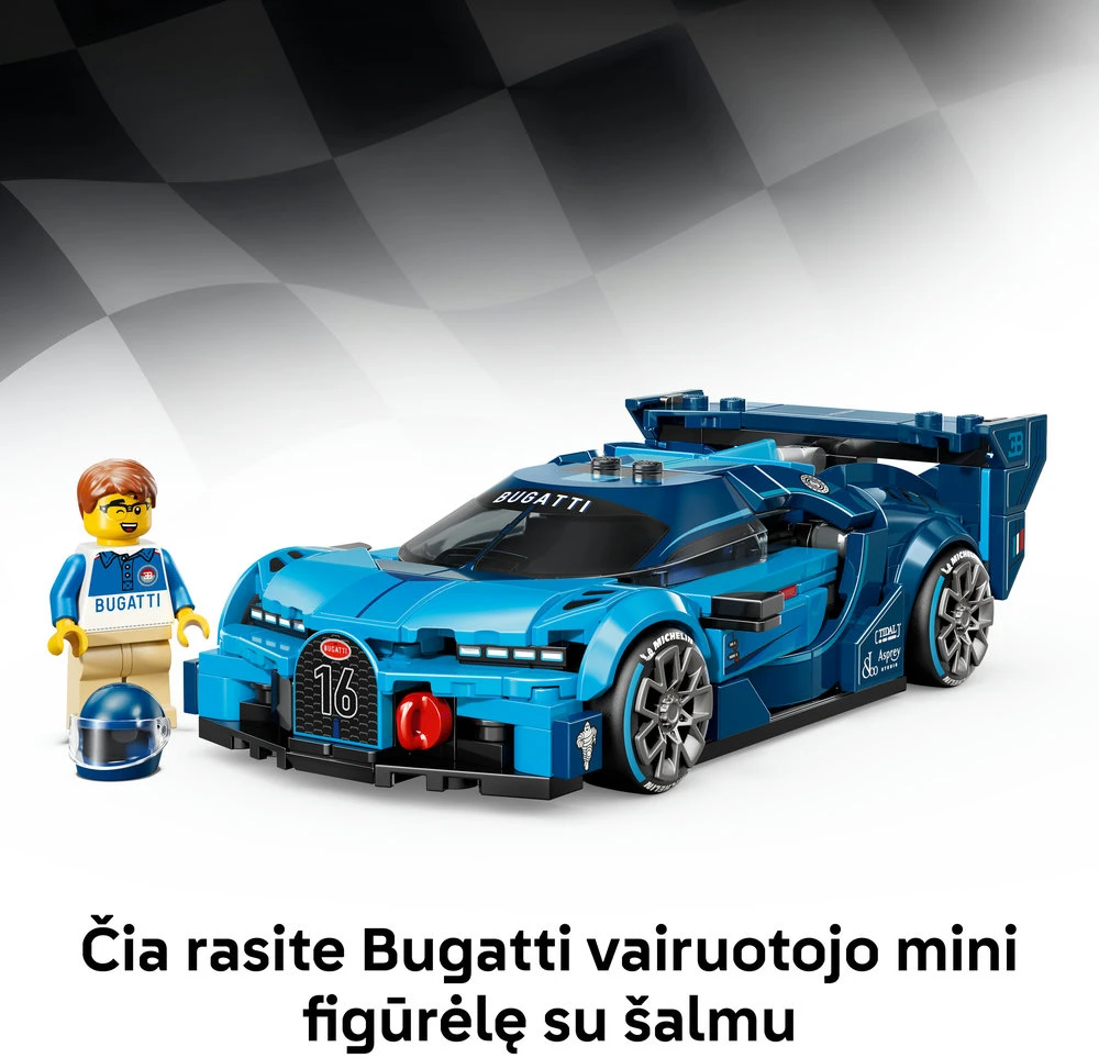 LEGO® Speed Champions Sportinis hiperautomobilis Bugatti Vision GT 77253