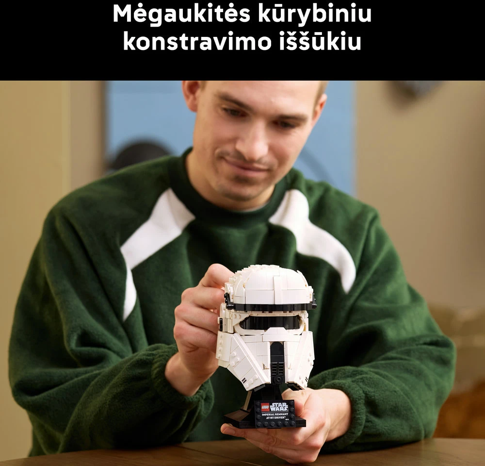 LEGO® Star Wars™ Imperijos palikuonių AT-RT piloto šalmas 75458