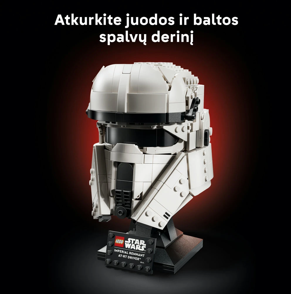 LEGO® Star Wars™ Imperijos palikuonių AT-RT piloto šalmas 75458