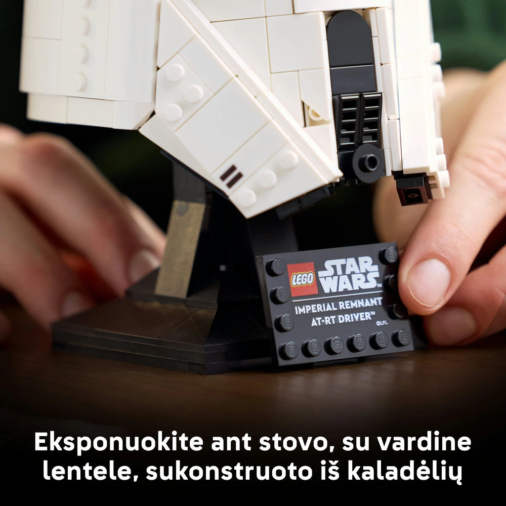 LEGO® Star Wars™ Imperijos palikuonių AT-RT piloto šalmas 75458