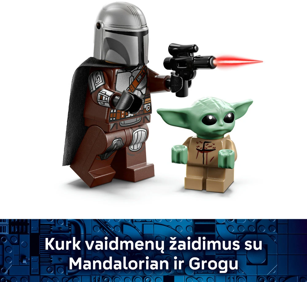LEGO® Star Wars™ Mandaloriečio ir Grogu greitaeigis motociklas 75436