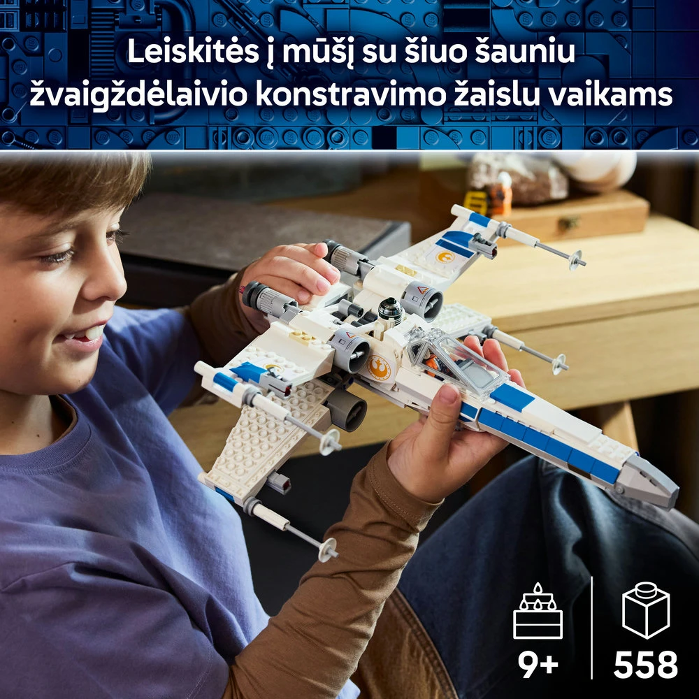 LEGO® Star Wars™ Naujosios respublikos „X-Wing“ kovos erdvėlaivis 75460