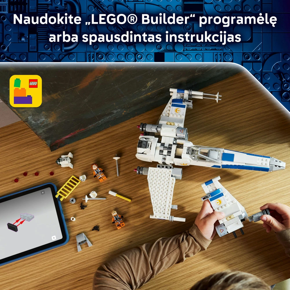LEGO® Star Wars™ Naujosios respublikos „X-Wing“ kovos erdvėlaivis 75460