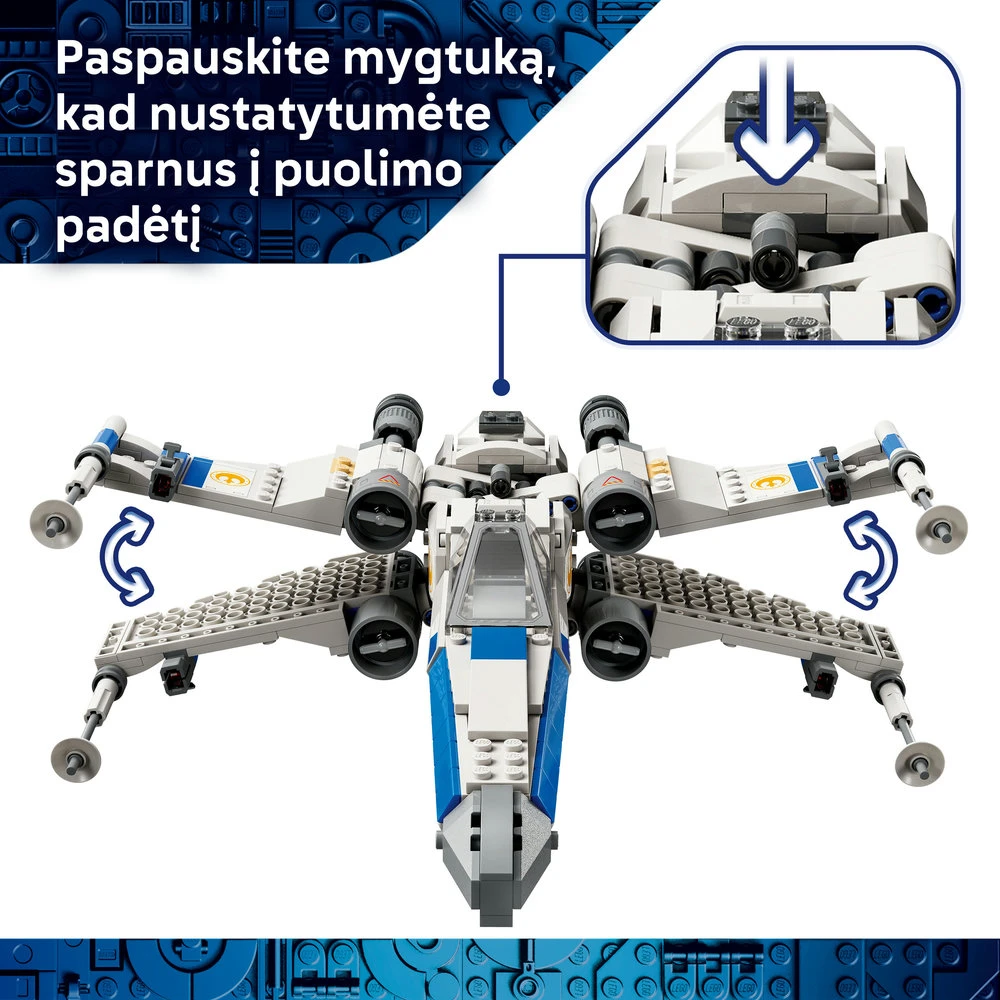 LEGO® Star Wars™ Naujosios respublikos „X-Wing“ kovos erdvėlaivis 75460