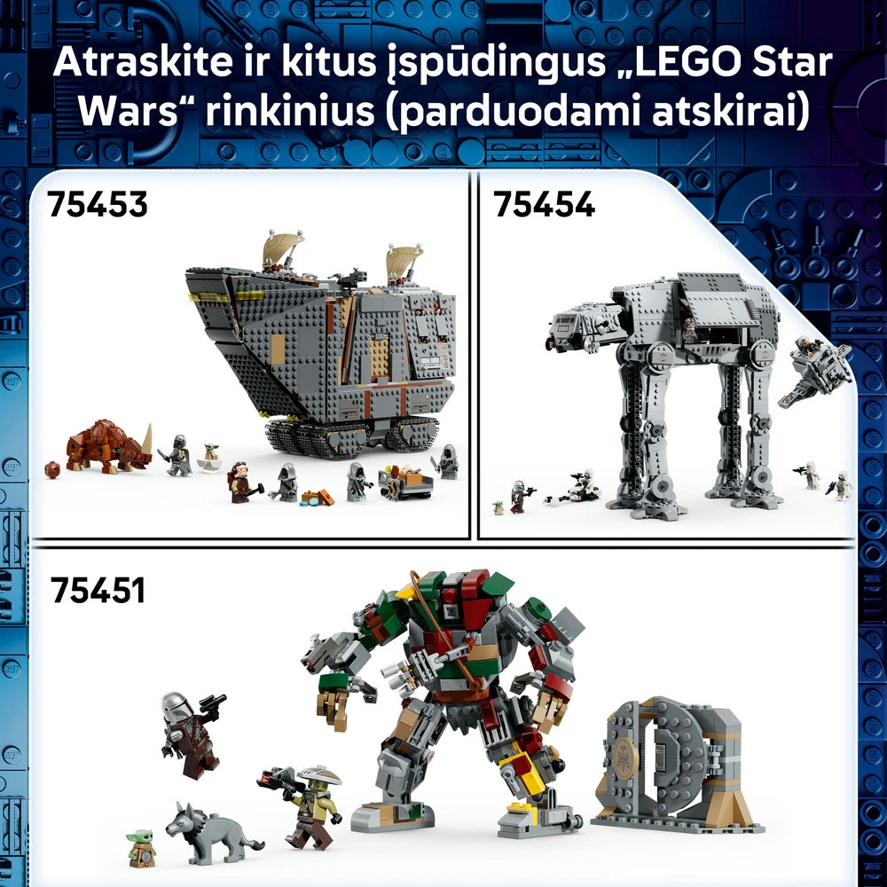LEGO® Star Wars™ Svetimo pasaulio smėliaeigis ir purvaragis 75453
