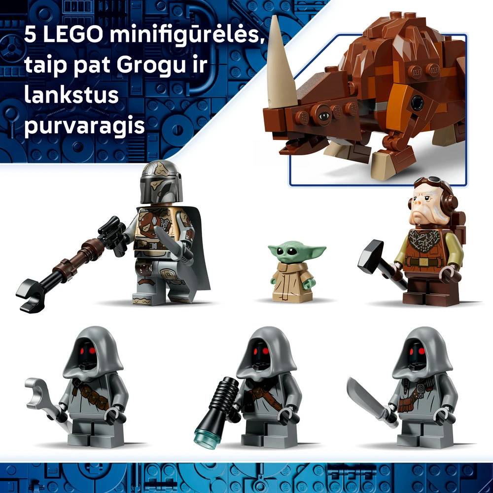 LEGO® Star Wars™ Svetimo pasaulio smėliaeigis ir purvaragis 75453