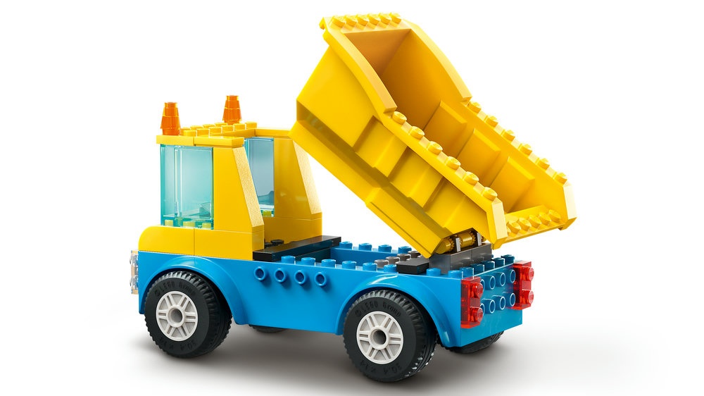 LEGO® City Statybiniai sunkvežimiai ir kranas su griaunamuoju rutuliu (60391) 60391