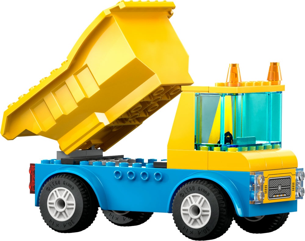 LEGO® City Statybiniai sunkvežimiai ir kranas su griaunamuoju rutuliu (60391) 60391