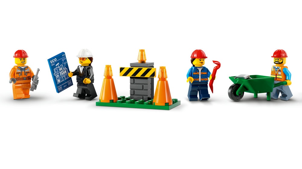LEGO® City Statybiniai sunkvežimiai ir kranas su griaunamuoju rutuliu (60391) 60391