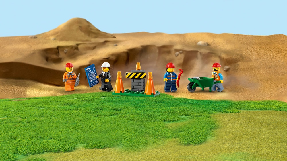 LEGO® City Statybiniai sunkvežimiai ir kranas su griaunamuoju rutuliu (60391) 60391